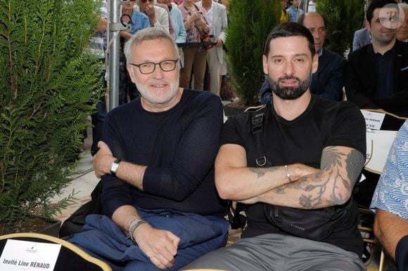 Exclusif - Laurent Ruquier et son compagnon Hugo Manos - Inauguration de la place Line Renaud a Rueil-Malmaison le 22 Juin 2024.
© Jlppa / Bestimage