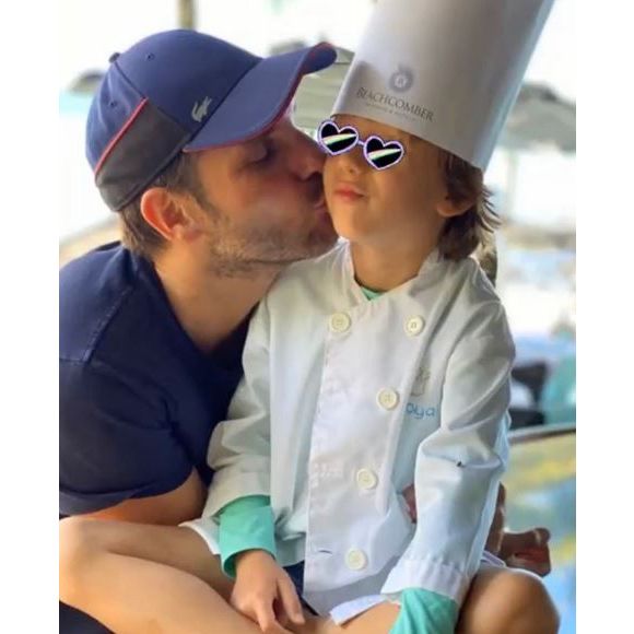 Christophe Michalak et son fils sur Instagram, le 20 février 2020.