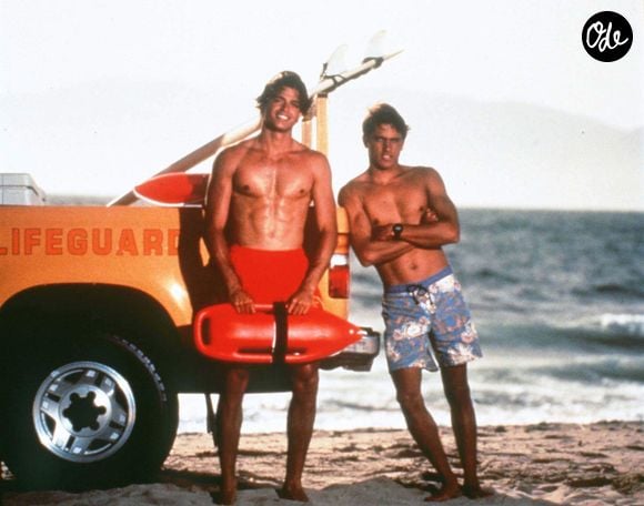 David Chavet et Kelly Slater pour "Alerte à Malibu".
Crédit : ALPHA AGENCY / BESTIMAGE