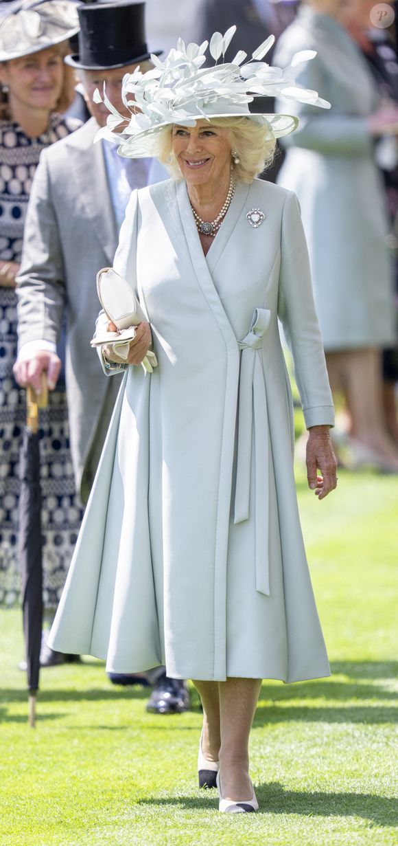 Camilla Parker Bowles, reine consort d'Angleterre - Les royautés assistent à la course hippique Royal Ascot, le 17 juin 2025. 
© Goff Inf / Bestimage