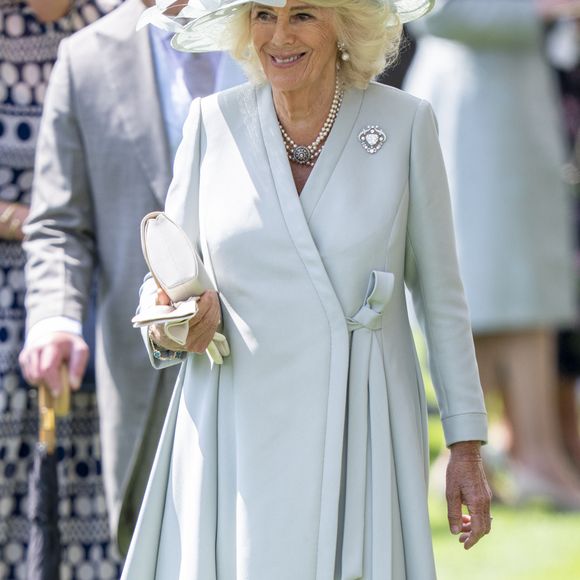 Camilla Parker Bowles, reine consort d'Angleterre - Les royautés assistent à la course hippique Royal Ascot, le 17 juin 2025. 
© Goff Inf / Bestimage