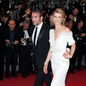 Jean Dujardin et Alexandra Lamy arrivent à la cérémonie de clôture et à l'avant-première de 'Thérèse Desqueyroux' lors du 65ème Festival de Cannes le 27 mai 2012 à Cannes, France. Photo by Genin-Guignebourg/ABACAPRESS.COM