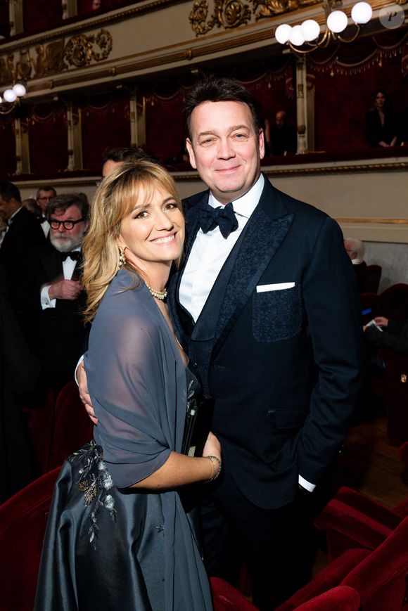 Allegra Gucci, Enrico Barbieri - Les célébrités assistent à l'ouverture de la saison de La Scala de Milan avec "Boris Godounov" du compositeur russe Modeste Moussorgski, le 7 décembre 2022. © SGP / BESTIMAGE