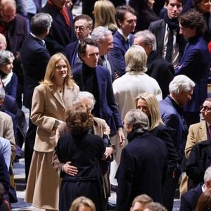 Natalia Vodianova et son mari, Antoine Arnault - Cérémonie de réouverture de la cathédrale Notre-Dame de Paris, le 7 décembre 2024. Joyau de l’art gothique, lieu de culte et de culture, symbole universel de la France et de son histoire, la cathédrale de Notre-Dame de Paris rouvre ses portes les 7 et 8 décembre, cinq ans après le terrible incendie qui l’avait ravagée le 15 avril 2019. 
© Dominique Jacovides / Bestimage