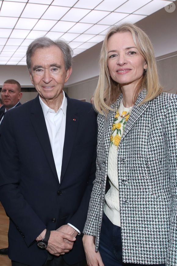 Bernard Arnault et Delphine Arnault (Présidente de Dior) - Défilé de mode Dior Homme, Collection Printemps / Été 2026, Front Row, dans le cadre de la Fashion Week de Paris, France, le 27 Juin 2025. © Olivier Borde / Bertrand Rindoff / Bestimage