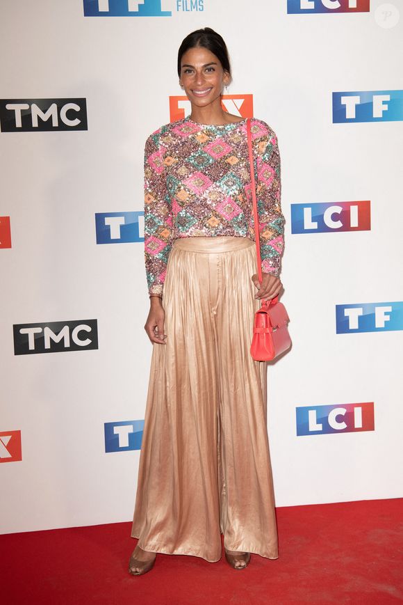 Tatiana Silva participe au photocall du Groupe TF1 au Palais de Tokyo le 9 septembre 2019 à Paris, France. Photo par David Niviere/Abaca