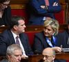 "C'est avec Aliot que Le Pen dînait le soir de sa condamnation, dans le restaurant Laurent, à Paris", écrit le magazine.

Louis Aliot, Marine Le Pen, Gilbert Collard - Séance de question au gouvernement à l'Assemblée Nationale à Paris le 16 janvier 2018. © Lionel Urman/Bestimage  
©LIONEL URMAN  / BESTIMAGE