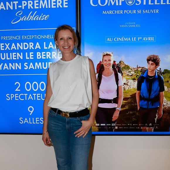 Alexandra Lamy lors de la première du film "Compostelle" au cinéma Le Grand Palace aux Sables-d'Olonne le 19 mars 2026.

© Noël Carrier / Bestimage