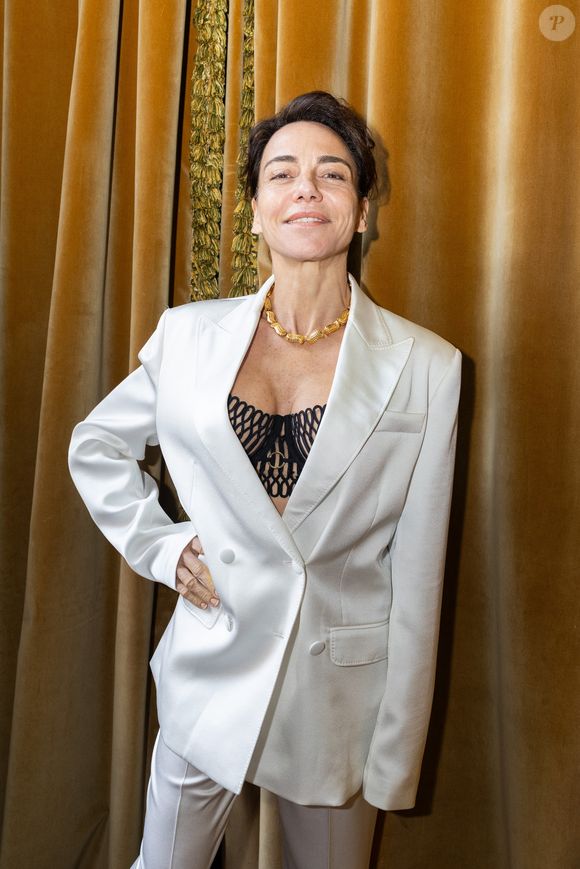 Exclusif - Sandra Sisley - Présentation de la nouvelle collection de la marque Oud automne/hiver 2025-2026 dans les salons des restaurants Lafayette à Paris. Le 3 février 2025.
© Jeremy Melloul / Bestimage