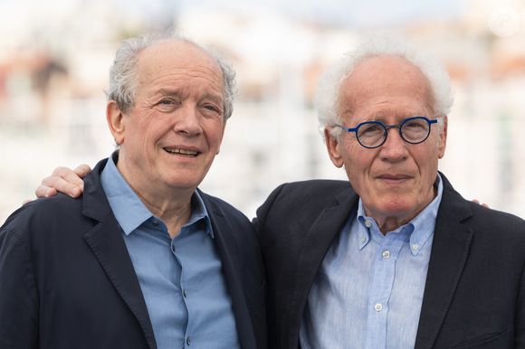 Luc Dardenne et Jean-Pierre Dardenne - Photocall du film "Jeunes mères" lors du 78ème Festival International du Film de Cannes le 24 mai 2025. © Jacovides-Moreau/Bestimage