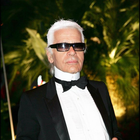 Karl Lagerfeld – Gala de la Croix-Rouge 2006 à Monaco. DOMINIQUE JACOVIDES / BESTIMAGE