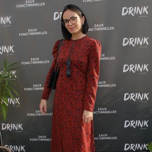 Agathe Auproux - Soirée de lancement de la gamme de boissons "Drink Waters" au restaurant Créatures sur le rooftop des Galeries Lafayette à Paris le 9 mai 2022. © Clovis-Bellak/Bestimage