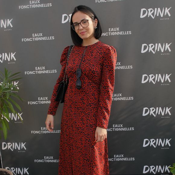 Agathe Auproux - Soirée de lancement de la gamme de boissons "Drink Waters" au restaurant Créatures sur le rooftop des Galeries Lafayette à Paris le 9 mai 2022. © Clovis-Bellak/Bestimage