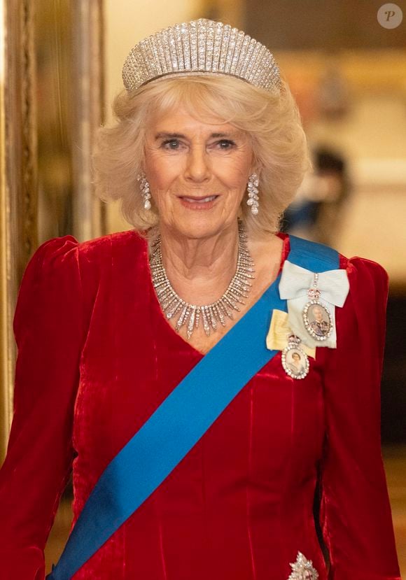 Camilla Parker Bowles participera au grand Noël de la famille royale organisé par son époux cette année à Sandringham

Camilla Parker Bowles, reine consort d'Angleterre - L'émir du Qatar Tamim ben Hamad Al-Thani et sa femme Jawaher bint Hamad bin Suhaim Al-Thani au dîner d'Etat au palais de Buckingham lors de sa visite d'Etat au Royaume-Uni, le 3 décembre 2024.