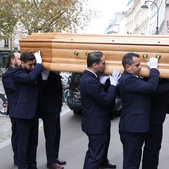 Exclusif - Obsèques de Michel Michel, propriétaire du Banana Café, en l’Église Saint Jean de Montmartre à Paris, le 16 octobre 2025. 

© Denis Guignebourg / Bestimage