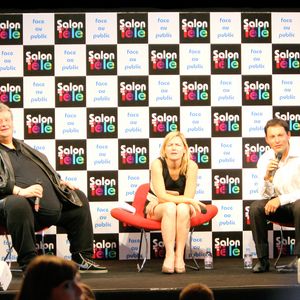 GUY CARLIER, ANNE ELISABETH LEMOINE ET MARC OLIVIER FOGIEL - PREMIER SALON DE LA TELEVISION A PARIS PORTE DE VERSAILLES DU 14 AU 17 JUIN
©GUIZARD-BAHI / BESTIMAGE