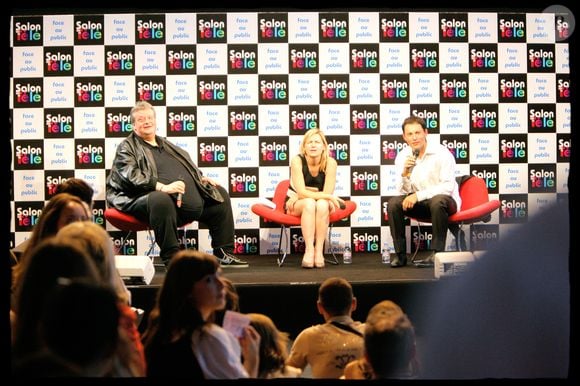 GUY CARLIER, ANNE ELISABETH LEMOINE ET MARC OLIVIER FOGIEL - PREMIER SALON DE LA TELEVISION A PARIS PORTE DE VERSAILLES DU 14 AU 17 JUIN
©GUIZARD-BAHI / BESTIMAGE