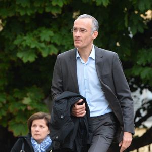 Gilles Bouleau aux obseques de Benoit Duquesne a l'eglise Jeanne D'Arc de Versailles, France, le 10 juillet 2014. Photo ABACAPRESS.COM
