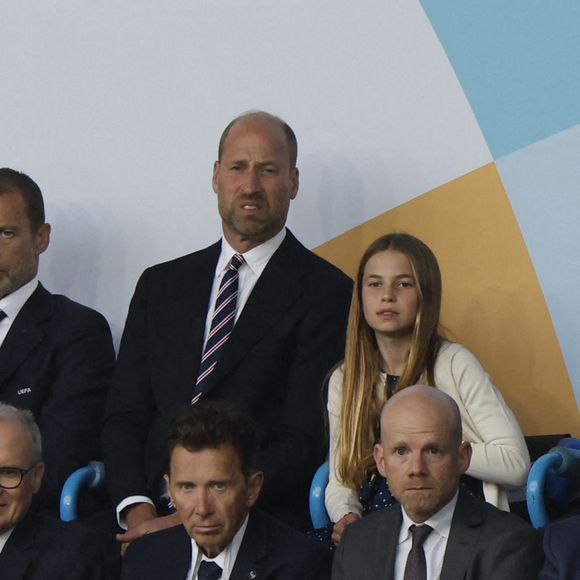 Le prince William, prince de Galles, la princesse Leonor et l'infante Sofia d'Espagne dans les tribunes de la finale de l'UEFA Women's Euro 2025 "Angleterre - Espagne (1-1, 3-1 tab)" à Bâle en Suisse. 27 juillet 2025 Mirrorpix / Bestimage