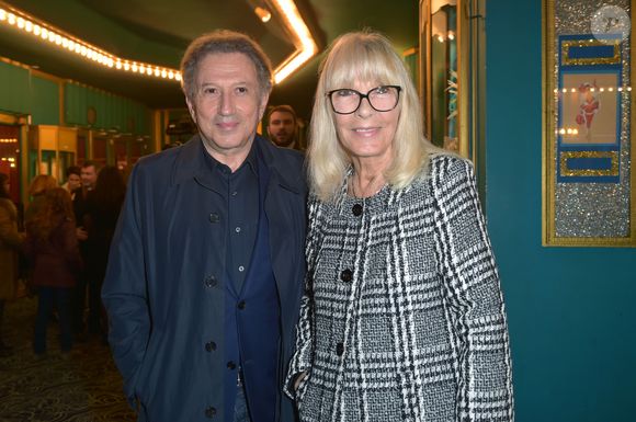 Exclusif - Michel Drucker et sa femme Dany Saval à la générale du spectacle musical Les Choristes au théâtre des Folies Bergère à Paris, France, le 2 mars 2017. © Gorassini-Moreau/Bestimage