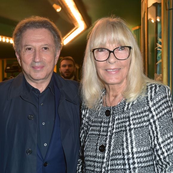 Exclusif - Michel Drucker et sa femme Dany Saval à la générale du spectacle musical Les Choristes au théâtre des Folies Bergère à Paris, France, le 2 mars 2017. © Gorassini-Moreau/Bestimage