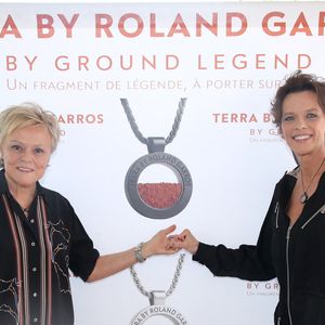 Exclusif - Muriel Robin et Anne Le Nen - Présentation du Collier " Terra by Roland Garros " créé par Anne Le Nen, Présidente de Ground Legend, au restaurant Laurent à Paris, France le 22 Mai 2026.

© Bertrand Rindoff/Bestimage