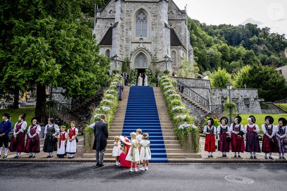Le mariage de la princesse Marie Caroline de Liechtenstein et Leopoldo Maduro Vollmer à la cathédrale Saint-Florin de Vaduz, au Liechtenstein, le 30 août 2025. Dana Press / Bestimage