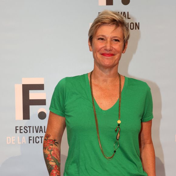 Maïtena Biraben - 23ème édition du Festival de la Fiction tv de la Rochelle 2021 le 14 septembre 2021.  © Jean-Marc Lhomer/Bestimage