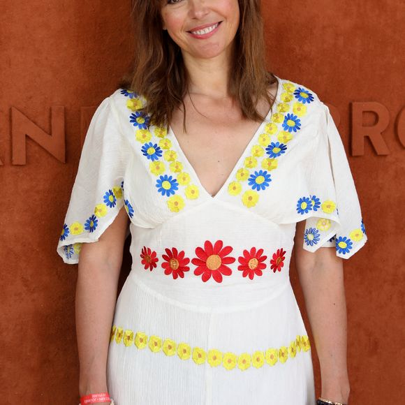 Sandrine Quétier au village (jour 12) lors des Internationaux de France de Tennis de Roland Garros 2022 à Paris, France, le 2 juin 2022. © Dominique Jacovides/Bestimage
