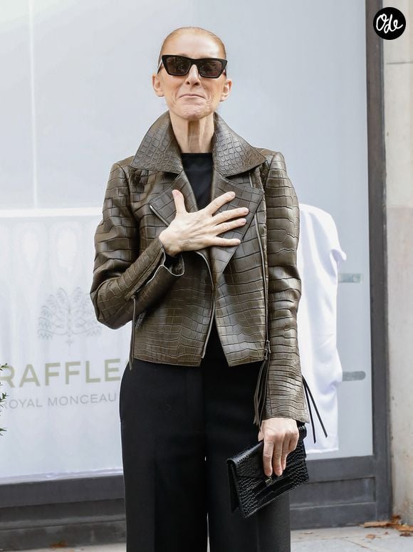 Céline Dion a passé du temps en compagnie de ses fans.

Céline Dion - Céline Dion acclamée par ses fans à la sortie du palace Royal Monceau à Paris. Céline Dion fait son grand retour sur scène à Paris avec une série de concerts exceptionnels à la Paris La Défense Arena du 12 septembre au 17 octobre 2026. Seize dates exclusives en septembre et octobre 2026, ainsi que dix dates en mai 2027, pour un spectacle qui s'annonce d'ores et déjà historique. Paris le31/08/2026.
© Marc Ausset Lacroix / Bestimage