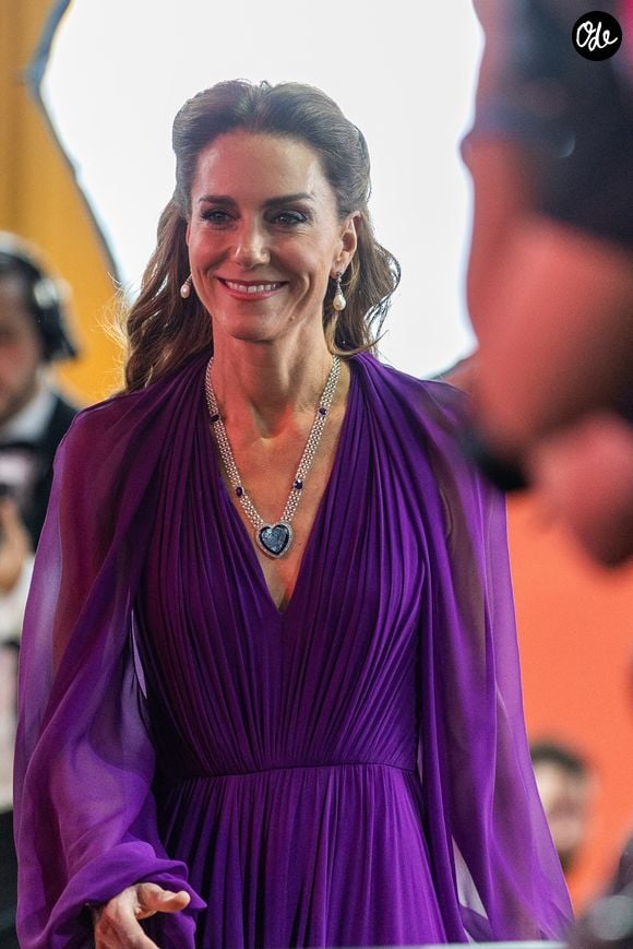 La princesse a choisi d'arborer des trésors historiques issus de la collection de la Couronne.

Kate Middleton à l'avant-première de "DIGGER" à Londres, le 22 Septembre 2026. 

© Phil Lewis/SOPA Images via ZUMA Press / Bestimage Wire / Bestimage