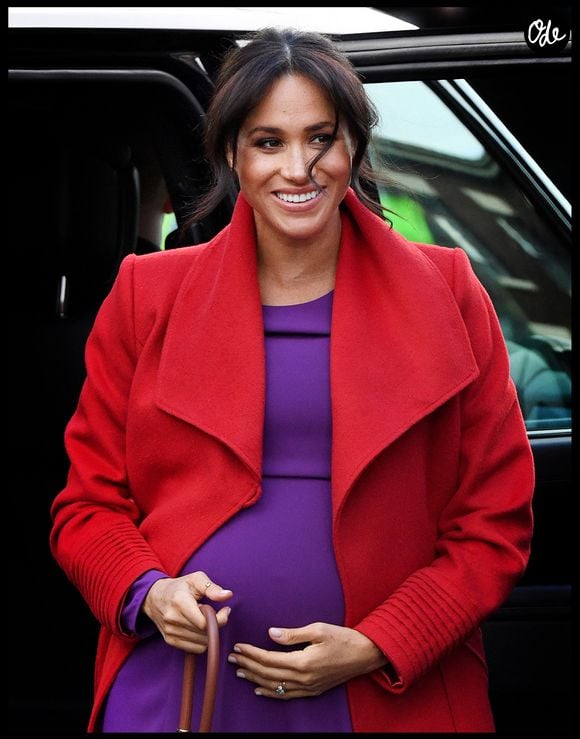 En légende de la vidéo, Meghan, 45 ans, y évoque ses premiers business.

Meghan Markle à Merseyside UK, le 14 janvier 2019.  Photo : Andrew Parsons/Parsons Media/ABACAPRESS.COM