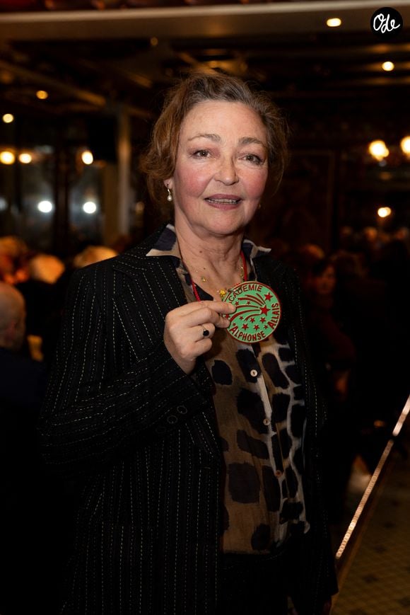 Catherine Frot lors de la cérémonie d'intronisation de A.Dussollier et C.Frot à l'académie Alphonse Allais au cabaret La Crémaillère 1900 à Paris le 26 janvier 2026 © Tiphaine Praud-Lebely / Bestimage