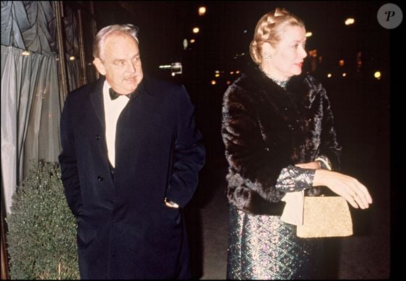 Grace de Monaco et le prince Rainier III à Monaco (photo d'archive non datée)Bestimage