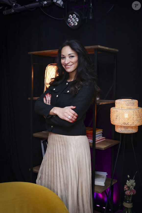 Exclusif - Rendez-vous avec Cindy Fabre dans les locaux de Purepeople à Levallois-Perret le 4 février 2024. © Jack Tribeca/Bestimage