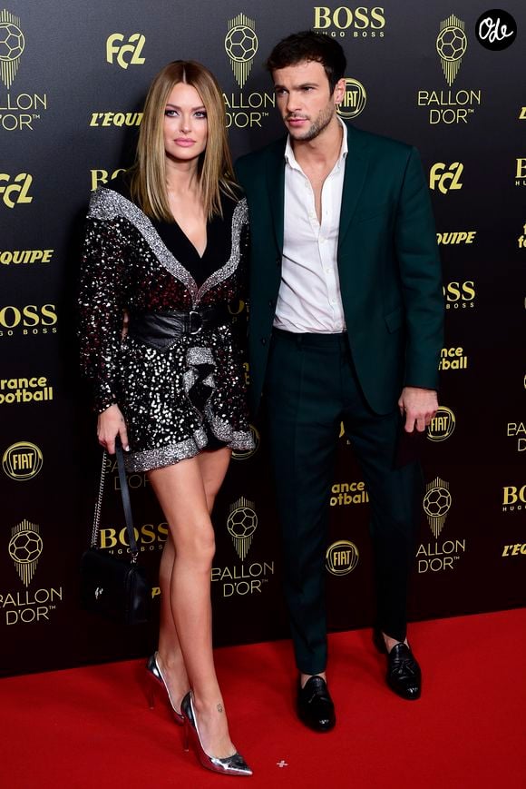 Caroline Receveur et son compagnon Hugo Philip - Cérémonie du Ballon d'Or 2019 à Paris le 2 décembre 2019. © JB Autissier/Panoramic/Bestimage