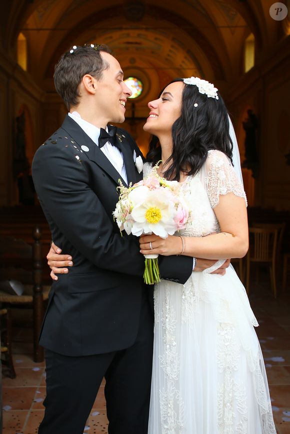 Mariage religieux en l'église de Villanova d' Alizée et Grégoire Lyonnet - Villanova le 18 juin 2016
© Olivier Huitel - Olivier Sanchez / Bestimage - Crystal
