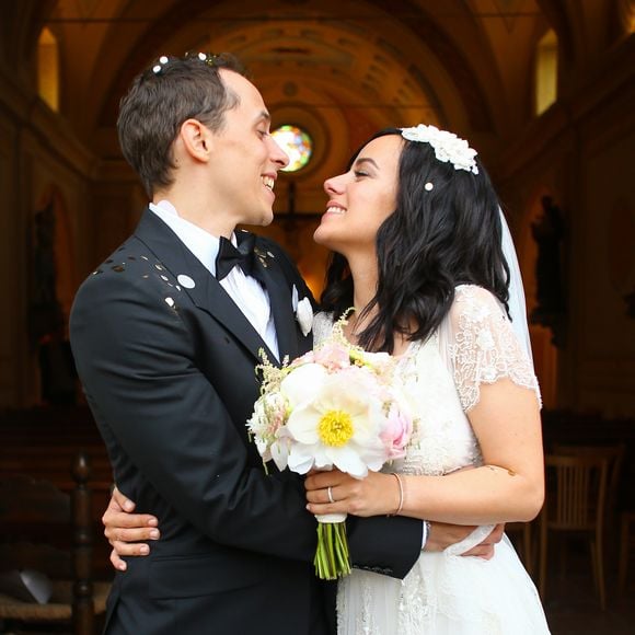 Mariage religieux en l'église de Villanova d' Alizée et Grégoire Lyonnet - Villanova le 18 juin 2016
© Olivier Huitel - Olivier Sanchez / Bestimage - Crystal