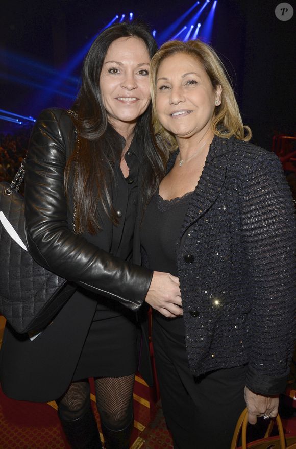 Exclusif - Nathalie Sébastien dite Nana - People au second concert de Celine Dion au POPB de Paris, le 26 novembre 2013