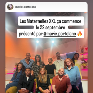 Marie Portolano s'est affichée en full black.

Marie Portolano prend les commandes de la nouvelle version des "Maternelles".