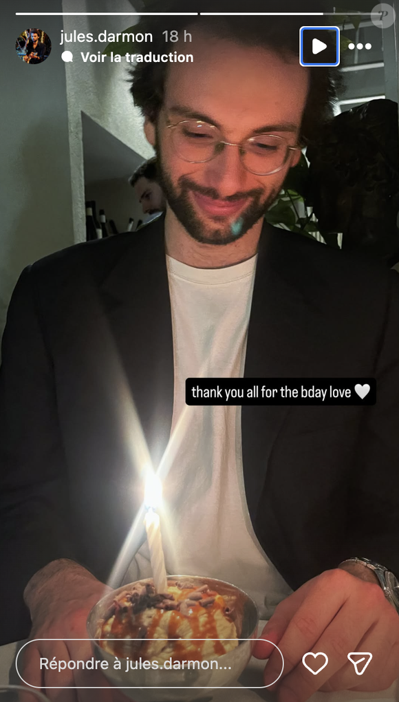 En effet, ses dernières stories Instagram font savoir qu'il a profité d'un bon dîner à l'une des adresses qui fait le plus parler d'elle sur la scène gastronomique parisienne actuelle : le Faubourg Daimant. 

Jules Darmon, le fils de Gérard Darmon et Mathilda May, sur Instagram