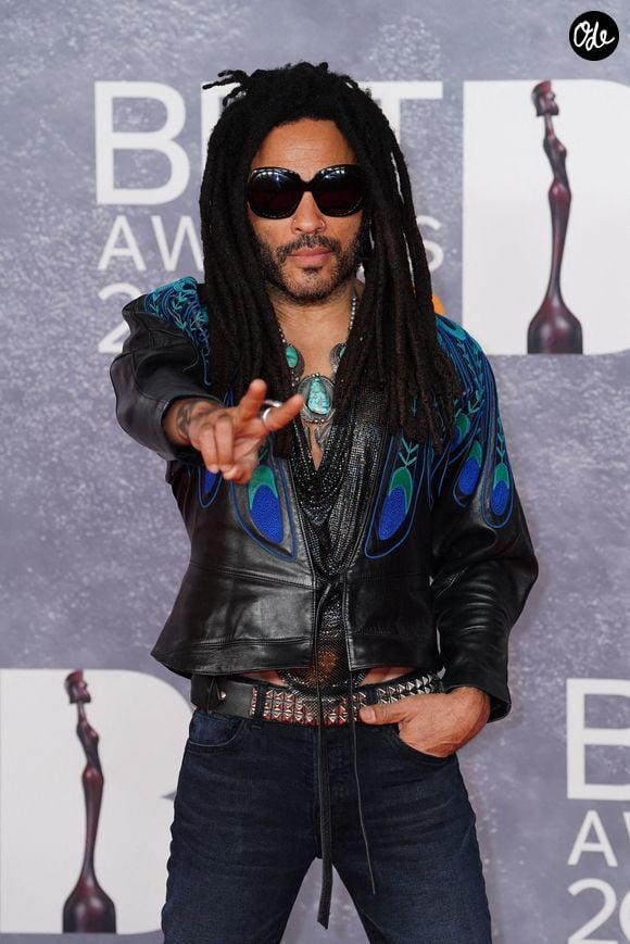 Lenny Kravitz à son arrivée aux BRIT Awards 2025 à l'O2 Arena de Londres le samedi 1er mars 2025. Crédit photo : Ian West/PA Wire