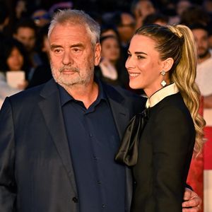 Rome, ITALIE Luc Besson et Sarah Saldmann sur le tapis rouge du film "Dracula" au Roma. Backgrid UK/ Bestimage