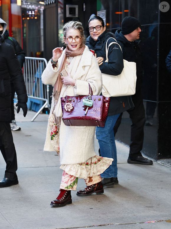 Melissa Gilbert a été aperçue à la sortie des studios de Good Morning America à New York, le 1er mai 2024. The ImageDirect / Bestimage