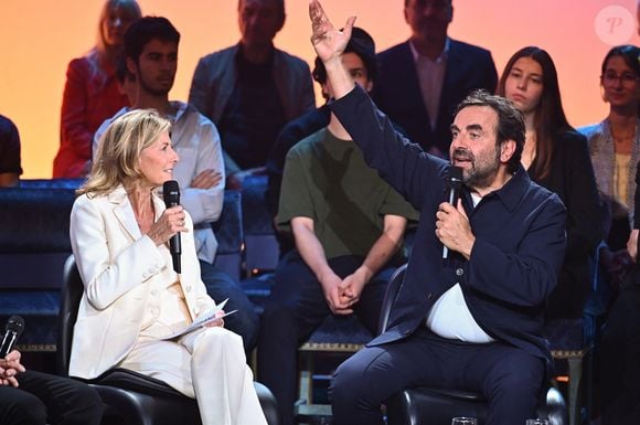 Photo : Exclusif - Claire Chazal et André Manoukian - Enregistrement de ...