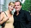 Garou et Ulrika - Baptême de René-Charles le fils de Céline Dion et René Angélil à Montréal. Juillet 2001.