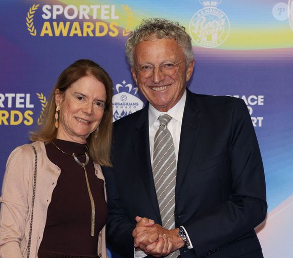 Nelson et Dominique Monfort - Photocall de la soirée des Sportel Awards 2024 au Grimaldi Forum à Monaco le 28 octobre 2024. © Claudia Albuquerque/Bestimage