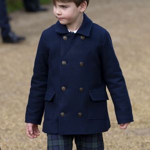 Le prince Louis de Galles - Les membres de la famille royale britannique lors de la messe du matin de Noël en l'église St-Mary Magdalene à Sandringham, le 25 décembre 2023.