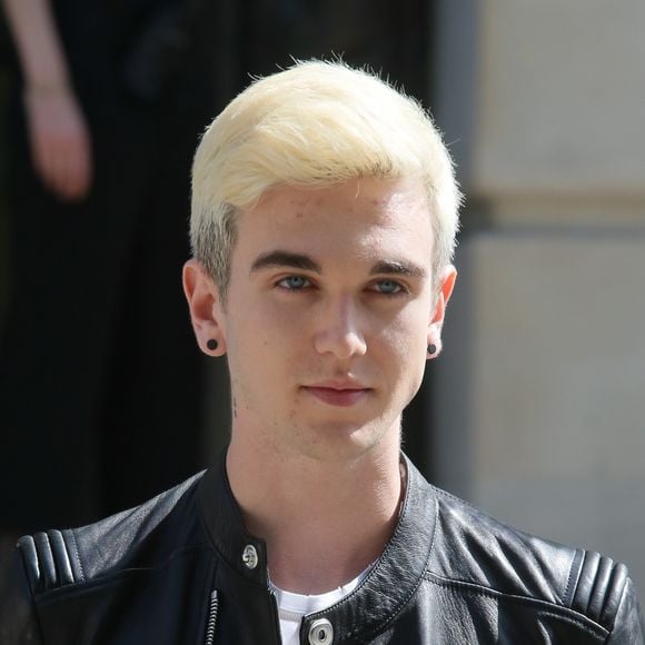 Gabriel-Kane Day-Lewis (fils d'Isabelle Adjani et de Daniel Day-Lewis) - People au défilé de mode masculine Balmain PAP Printemps / été 2016 à l'hôtel Potocki à Paris le 27 juin 2015.