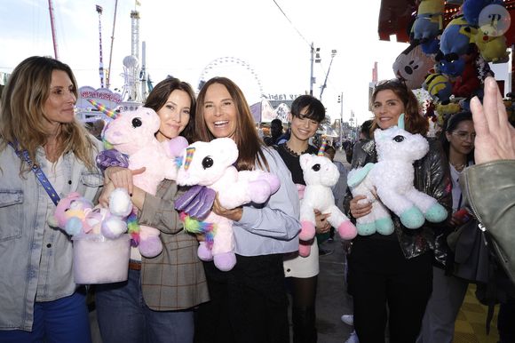Sophie Thalmann, Mareva Galanter, Nathalie Marquay Pernaut, Ève Gilles (Miss France 2024) et Melody Vilbert - Inauguration de la Foire du Trône 2025 à Paris le 4 avril 2025. © Cédric Perrin/Bestimage